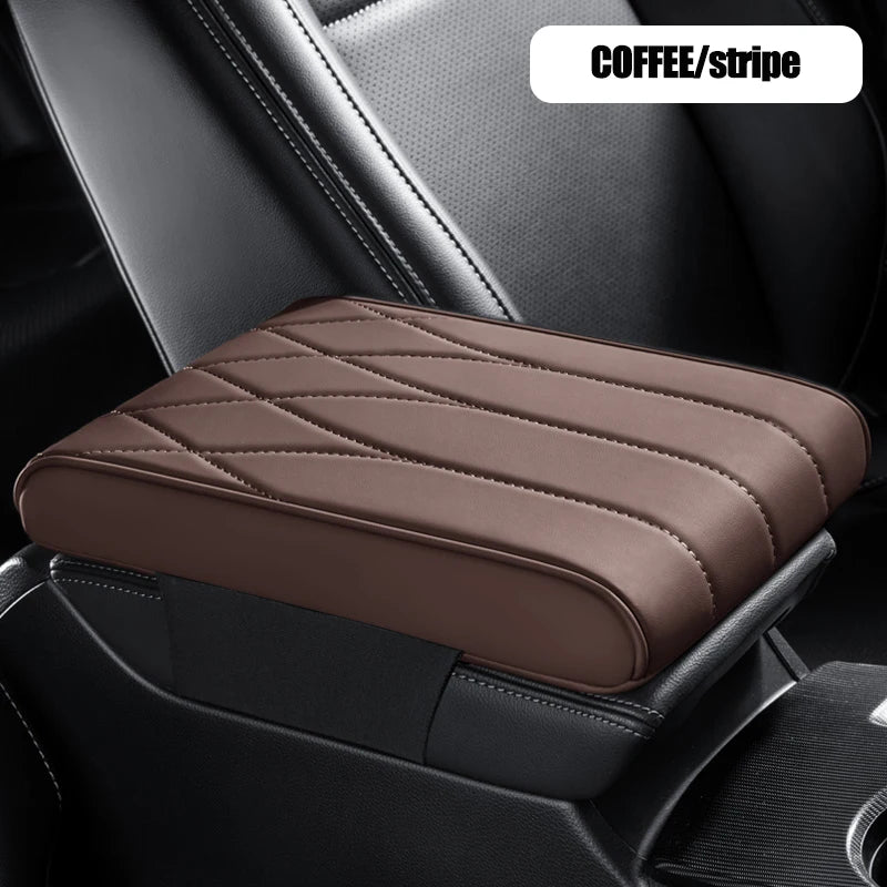 Car Strip Armrest Cushion Mat Auto Center Console Pad Memory Foam Armrest Box Hand Rest Pillow Universal Fit for Most Vehicles