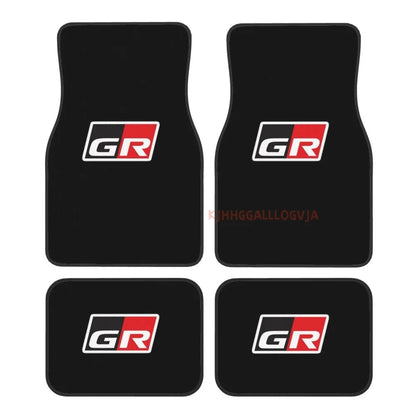 GR 4PCS Crystal Velvet Car Floor Mats Set of Four Anti Fouling Car Mats Carpet Anti Slip Car Floor Mats