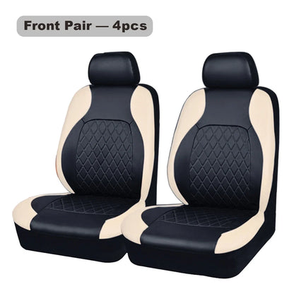 PU Leather Car Seat Cover - Universal, Waterproof, for Sedan, SUV, Pickup Truck, All Seasons