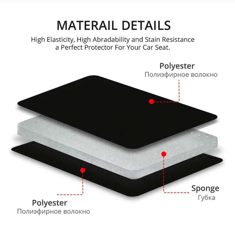 Universal Car Seat Covers Black Fashions Sports Seat Covers PVC Fabric Car Seat Cover Universal Interior Accessories