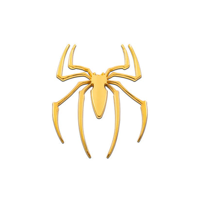 Universal 3D Metal Car Stickers Spider Car Logo Chrome Badge Auto Emblem Decal Car Styling Decoration Auto Exterior Accessories