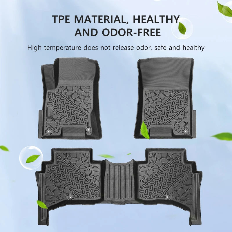 Car Floor Mats for Kin Tasman 2025 TEP All-weather Waterproof Non-slip Floor Liners Cargo Liner Protective Pad Car Accessories