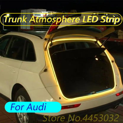 Car Trunk Light Strip For Audi A6 Q5 A4 A8 Q7 A3 Q3 TT R8 A5 S4 S6 Q8 RS4 RS6 LED Interior Atmosphere Light 12V 4M