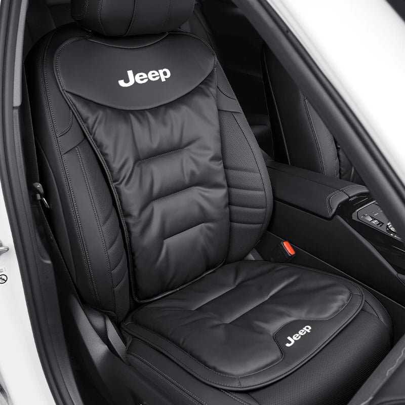 Car Velvet Cushion Vinter Leather Backrest Seat Cover Accessories For Jeep Grand Cherokee Compass Patriot Renegade Wrangler Libe