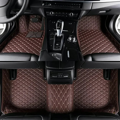 Leather Car Floor Mats For Volkswagen Tiguan 2024 2025 2026 All Weather Waterproof Car Floor Mats