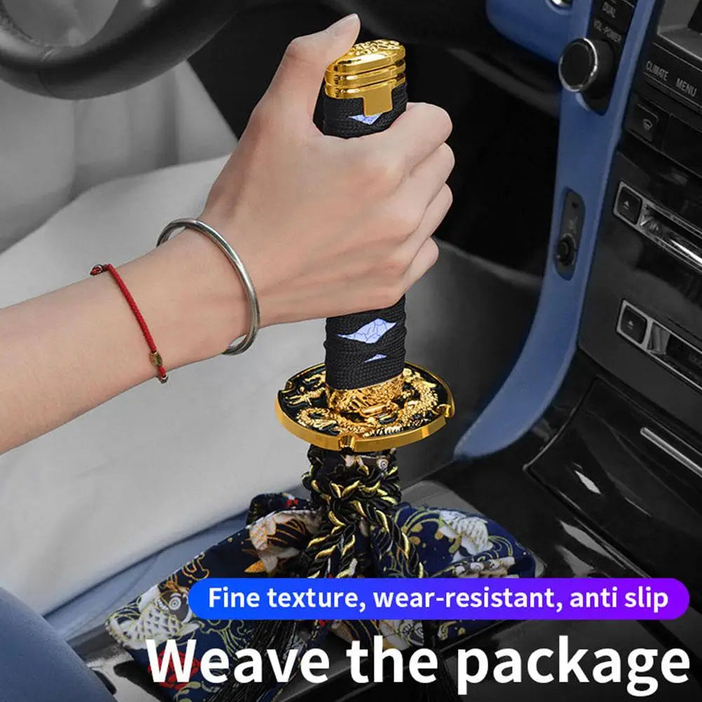 Katana Samurai Sword Shift Knob Shifter With Adapters Manual Transmission Gear Shift knob Warrior Sword Shift Knob Adapter 15mm