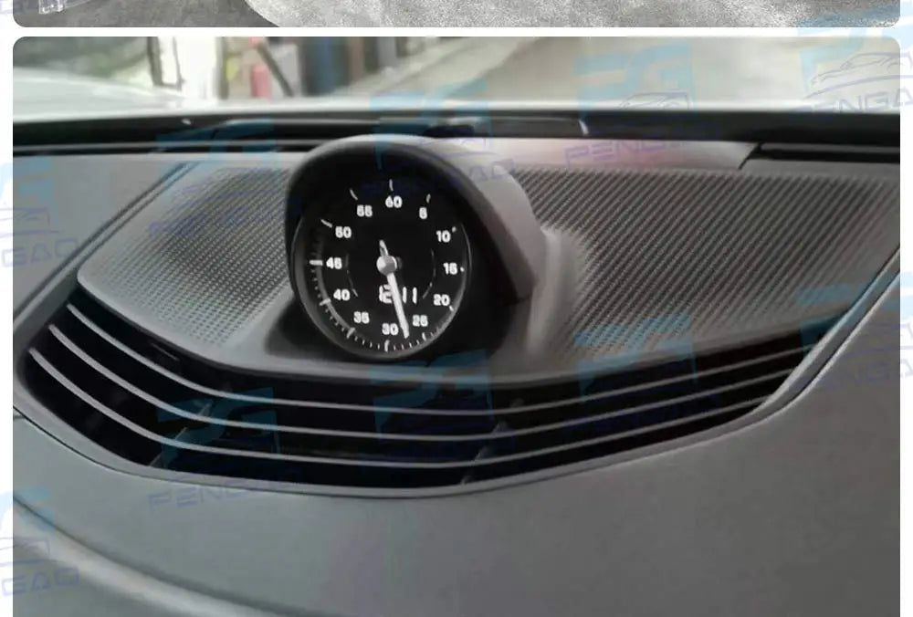 Car stopwatch clock cover For Porsche taycan 9J1stopwatch compass clock 718 instrument panel stopwatch cover electronic