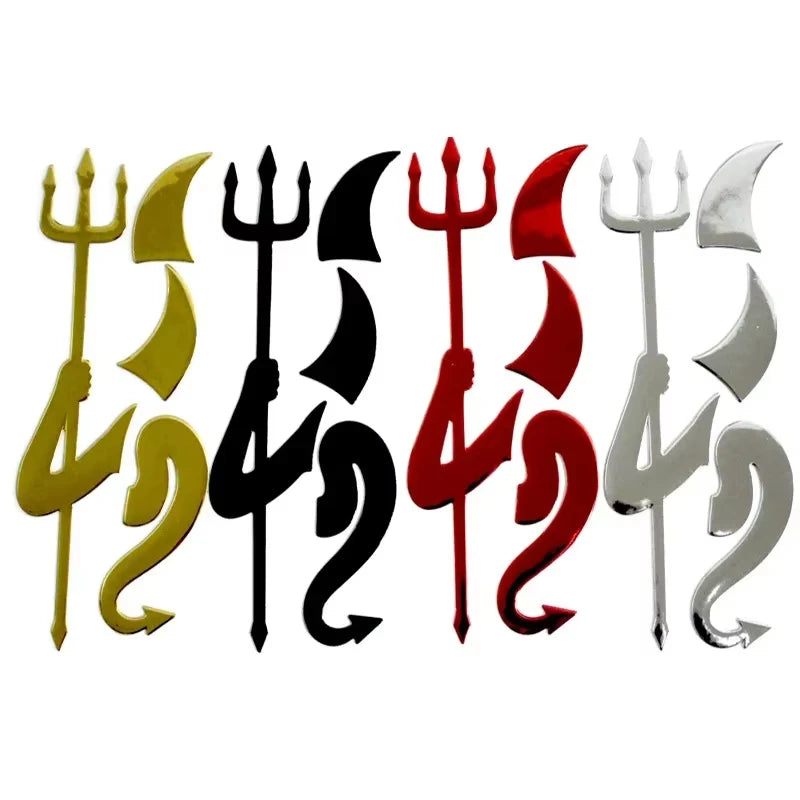 personality Car Sticker Funny Fashion 3D Little Devil Demon Styling Universal Auto Emblem Logo PVC Decals Decoration DIY Accesso