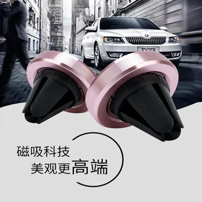 Car Phone Holder Magnetic Suction Car Air Conditioning Vent Phone Holder Snap on Universal Car Phone Holder