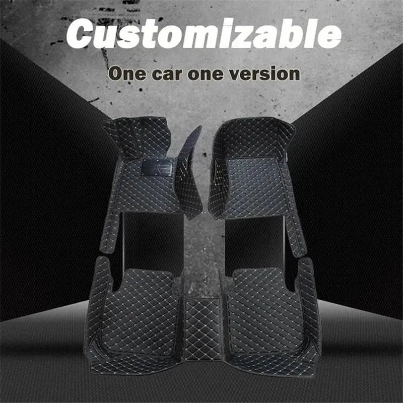 Leather Car Floor Mats For Volkswagen Tiguan 2024 2025 2026 All Weather Waterproof Car Floor Mats