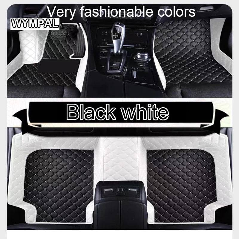 Custom Automotive Car Floor Mats For Mercedes W124 1985 1986 1987 1988 1989 Auto Luxury Leather Men Women Car Mats Full Coverage