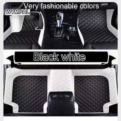Custom Automotive Car Floor Mats For Mercedes W124 1985 1986 1987 1988 1989 Auto Luxury Leather Men Women Car Mats Full Coverage