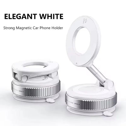 Vacuum Magnetic Car Phone Holder 360 ° Adjustable Suction Cup Holder Magnetic Car Phone Holder Pocket Sized Foldable Car Holder