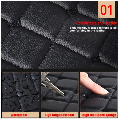 5PCS Car Floor Mats Universal Car Floor Mat Protector Waterproof Anti-fouling Leather Floor Mats Car Interior Accessories