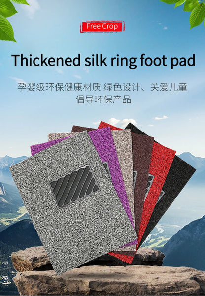 Car Floor Mats Car Foot Pads Universal Silk Loop Self-Cutting Single Main and Passenger Car Floor Mats Waterproof