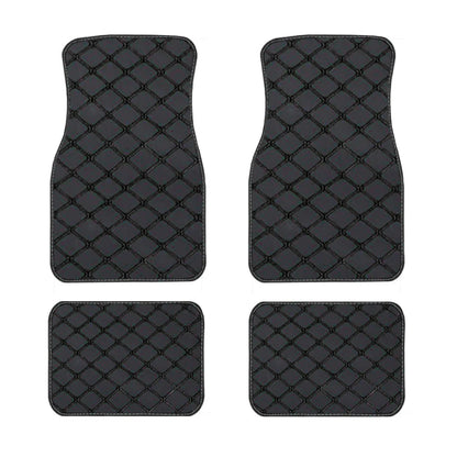 4pcs Car Floor Mats Universal Waterproof  Front Rear Full Set Auto Rugs Leather Car Carpet  Accessories Interior