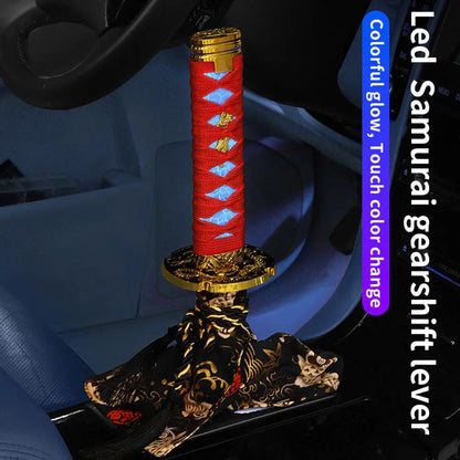 Katana Samurai Sword Shift Knob Shifter With Adapters Manual Transmission Gear Shift knob Warrior Sword Shift Knob Adapter 15mm