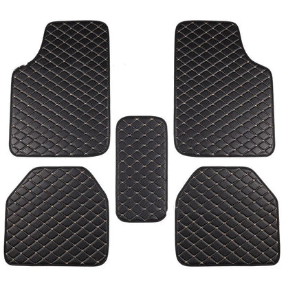 5 pcs Waterproof Leather Car Floor Mats Universal Auto Foot Pad Protector Automobile Interior Carpet Accessories Interior