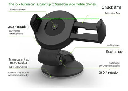 Universal Mobile Car Phone Holder for Phone In Car Holder Windshield Cell Stand Support Smartphone Voiture Mobile Phone Holder