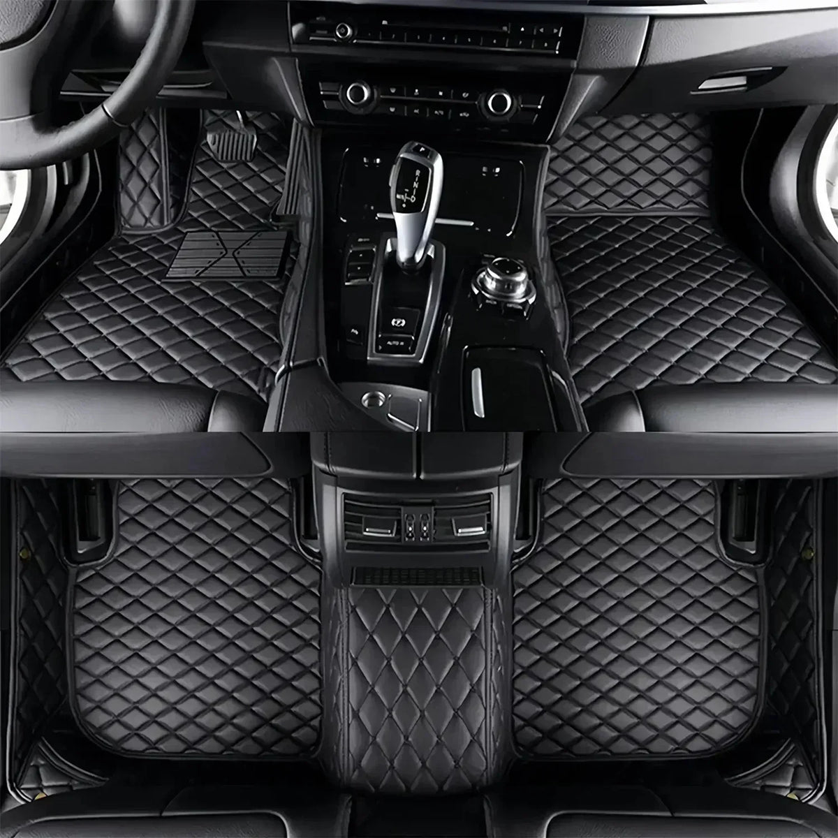 Leather Car Floor Mats For Volkswagen Tiguan 2024 2025 2026 All Weather Waterproof Car Floor Mats