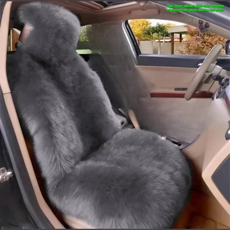 Winter plush car seat cover general purpose long wool fur car seat cover car seat protection cushion car parts seat cushion
