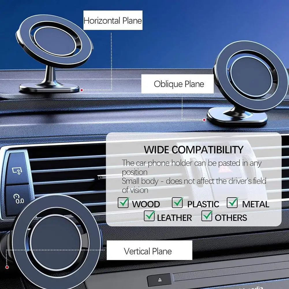 Magnetic Car Phone Holder (Stand-on Style) Magnetic Car Phone Holder (Air Vent) Car Air Vent Clip Cellphone Mount