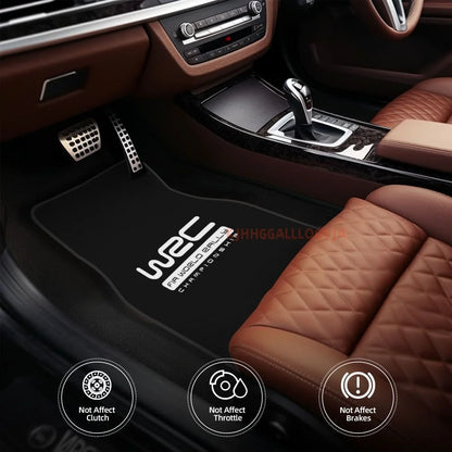 WRC 4PCS Crystal Velvet Car Floor Mats Set of Four Anti Fouling Car Mats Carpet Anti Slip Car Floor Mats
