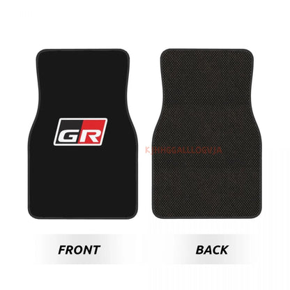 GR 4PCS Crystal Velvet Car Floor Mats Set of Four Anti Fouling Car Mats Carpet Anti Slip Car Floor Mats