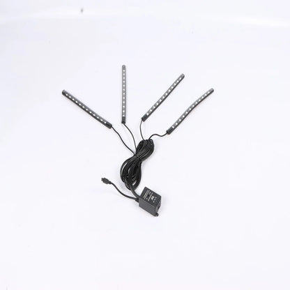 RGB LED Atmosphere Light Strip 48 LEDs 22.5cm 12V for Car Motorcycle ATV Remote Voice Control