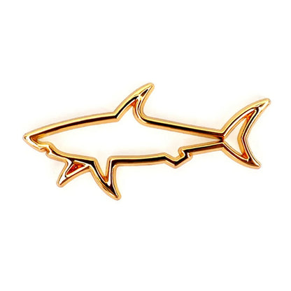 Car Styling 3D Metal Sticker Fish Shark Emblem Badge Decals Automobile Motorcycle Fuel Cap Decoration Logo Car Accessories