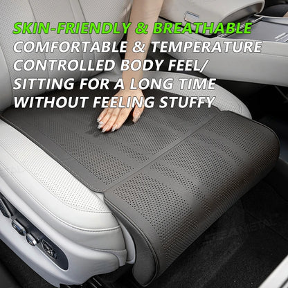 SEAMETAL Car Seat Cushion with Leg Support Universal Car Seat Protection Cover with Extension Leg Rest Padding Relieve Fatigue