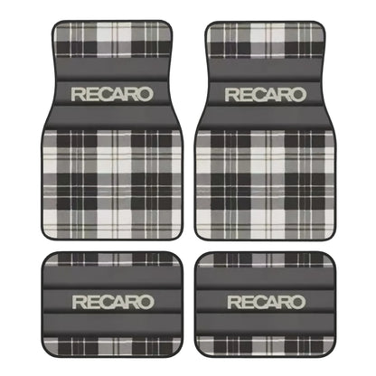 4pcs RECARO -Heavy-Duty All-Weather Floor Mats - Fit For Driver's Footwell With Pedal Cutouts - Easy-to-Clean Car Interior Prote