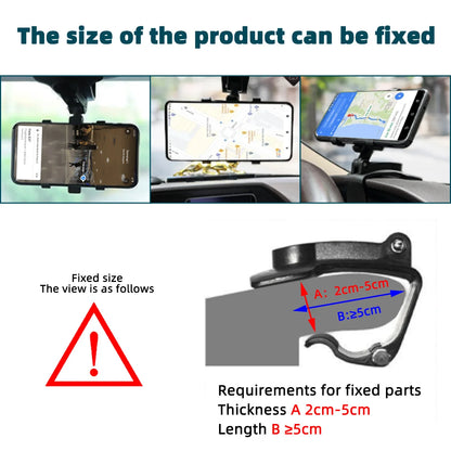 Instrument panel car phone holder ABS phone holder car phone holder 360 degree rotating accessories