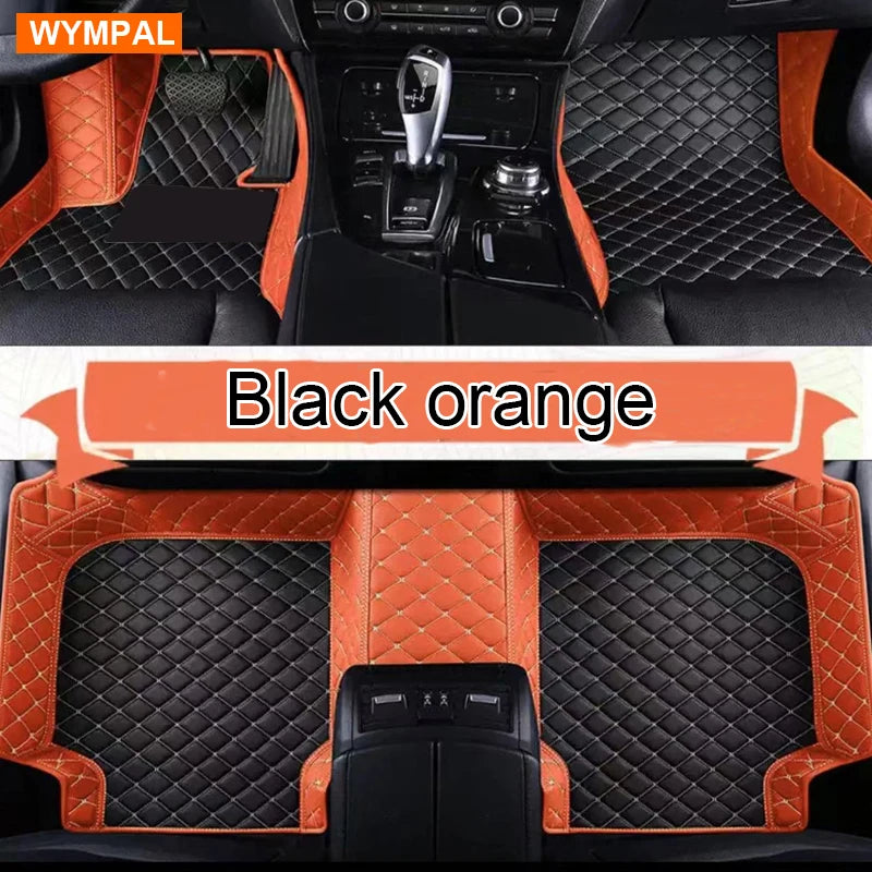 Custom Automotive Car Floor Mats For Mercedes W124 1985 1986 1987 1988 1989 Auto Luxury Leather Men Women Car Mats Full Coverage