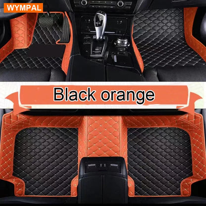 Custom Automotive Car Floor Mats For Mercedes W124 1985 1986 1987 1988 1989 Auto Luxury Leather Men Women Car Mats Full Coverage
