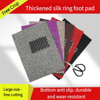 Car Floor Mats Car Foot Pads Universal Silk Loop Self-Cutting Single Main and Passenger Car Floor Mats Waterproof