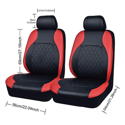 PU Leather Car Seat Cover - Universal, Waterproof, for Sedan, SUV, Pickup Truck, All Seasons