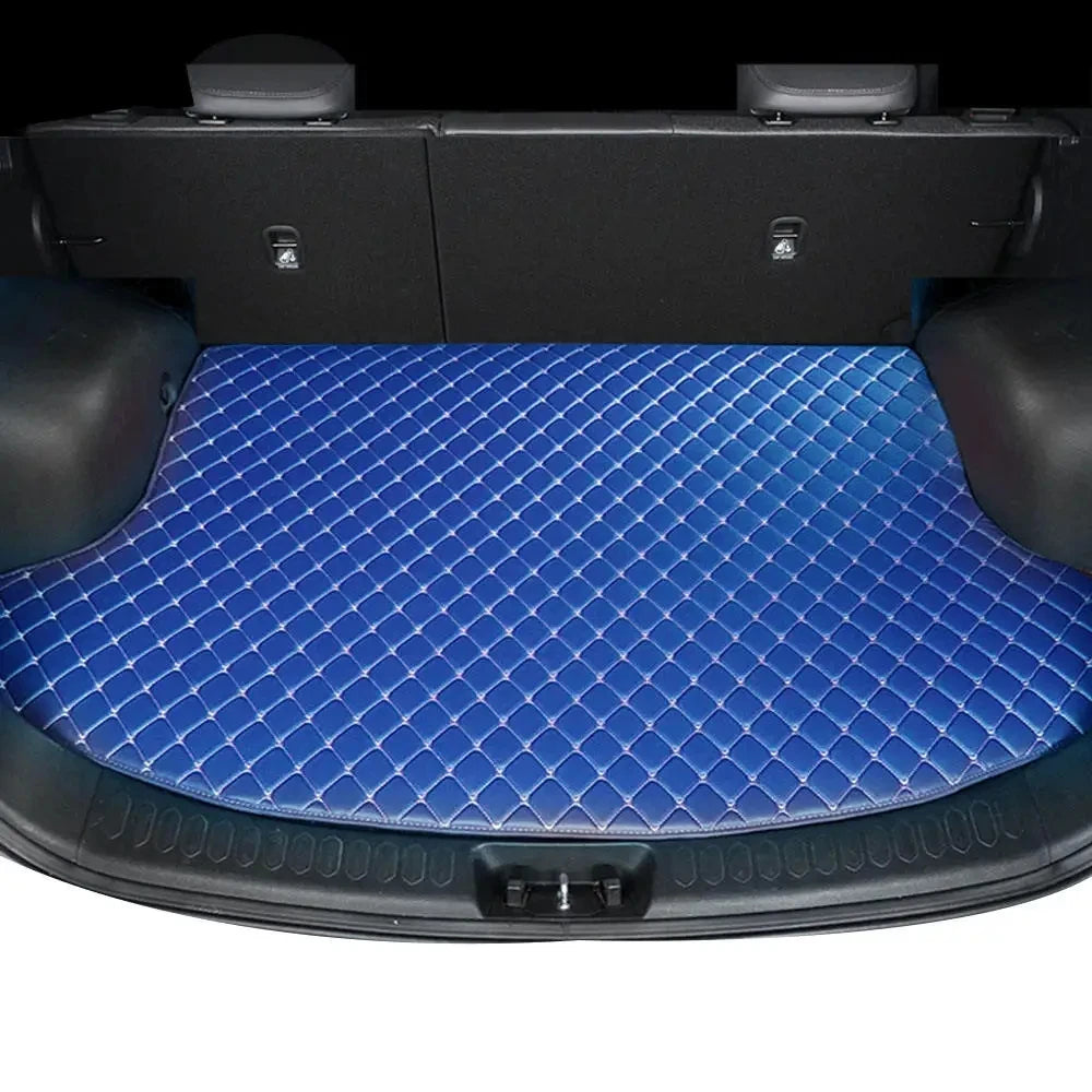 Car Mats Floor For Peugeot 5008 P87 2017~2023 7seat Luxury Leather Mat Car Floor Mats Universal Waterproof Cocho Car Accessories