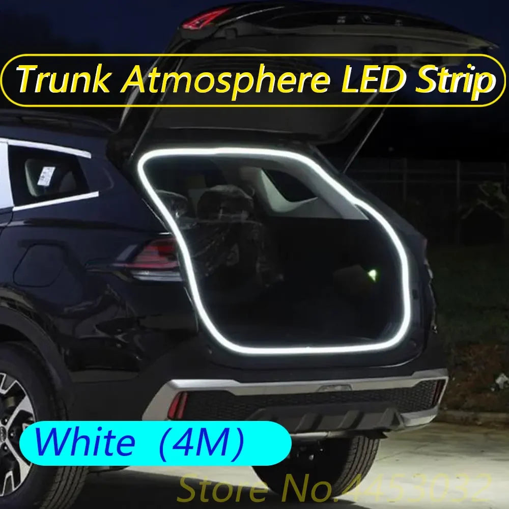 Car Trunk Light Strip For Audi A6 Q5 A4 A8 Q7 A3 Q3 TT R8 A5 S4 S6 Q8 RS4 RS6 LED Interior Atmosphere Light 12V 4M