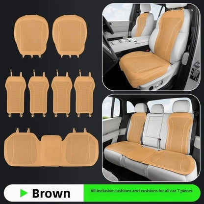Breathable Leather Car Seat Cover Universal Front Seat Protection Cushion Luxury Car Interior Backrest Support Mat Accessories