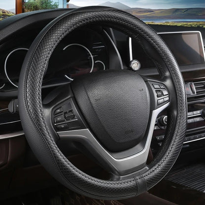 Car Steering Wheel Cover, Anti-Slip, Safety, Soft, Breathable, Heavy Duty, Thick, Full Surround, Sports Style universal use 38cm