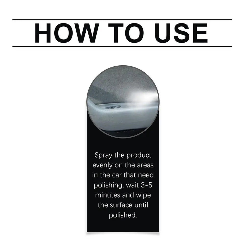 Spray Limpador Polidor de Interior 100ml - Proteção UV