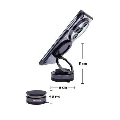 Magnetic Phone Holder for Car, 360° Rotatable, Foldable & Adjustable Magnetic Car Mount, , Compatible with iPhone & Other Phones