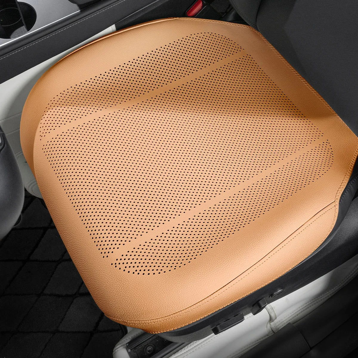 Breathable Leather Car Seat Cover Universal Front Seat Protection Cushion Luxury Car Interior Backrest Support Mat Accessories