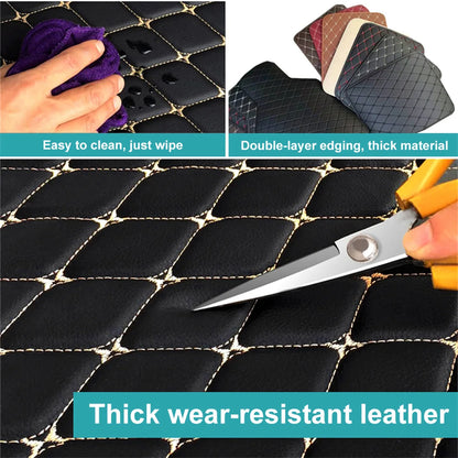 Universal Car Floor Mats Custom  Picture Leather Auto Carpet Anti-slip Interior Accessories Mats For All Car