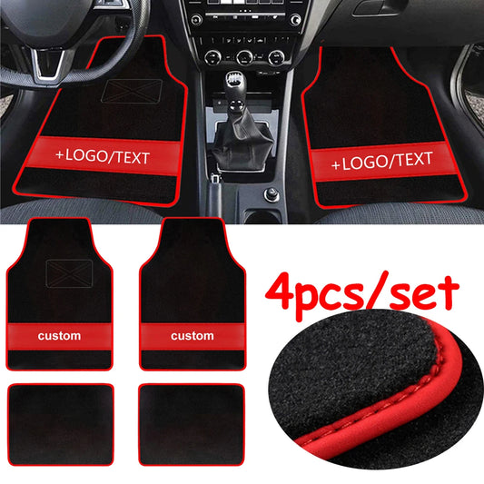 Car Floor Mats Universal Custom picture 4pcs Auto Carpet  Interior Accessories Car Mats