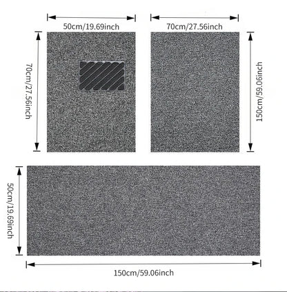 Car Floor Mats Car Foot Pads Universal Silk Loop Self-Cutting Single Main and Passenger Car Floor Mats Waterproof