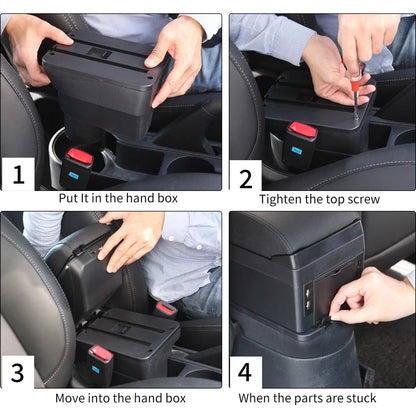 For Renault Clio 4 Armrest For Renault Captur Clio 3 III IV Car Armrest Box Accessorie Storage Parts Dedicated Interior Retrofit