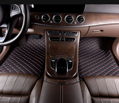 5 pcs Waterproof Leather Car Floor Mats Universal Auto Foot Pad Protector Automobile Interior Carpet Car Accessories Interior