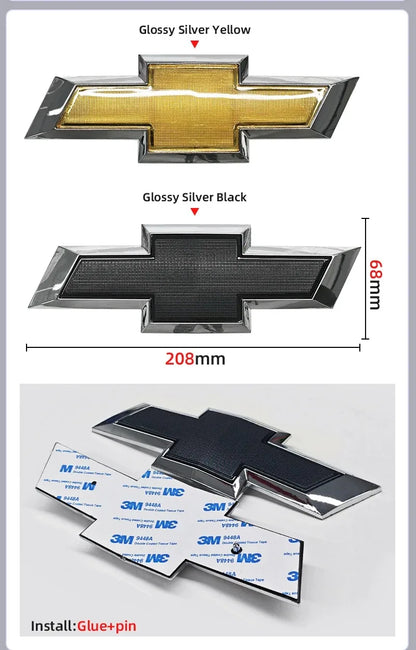 ABS Car Front Hood Emblem Sticker Rear Tail Trunk Badge Accessories for Chevrolet Epica Spark Aveo Captiva Cruze Malibu XL Trax